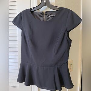 SX Express Black Peplum Top